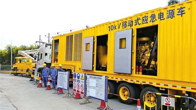 今天300kw發電機出租，為豐臺小區電力改造供電